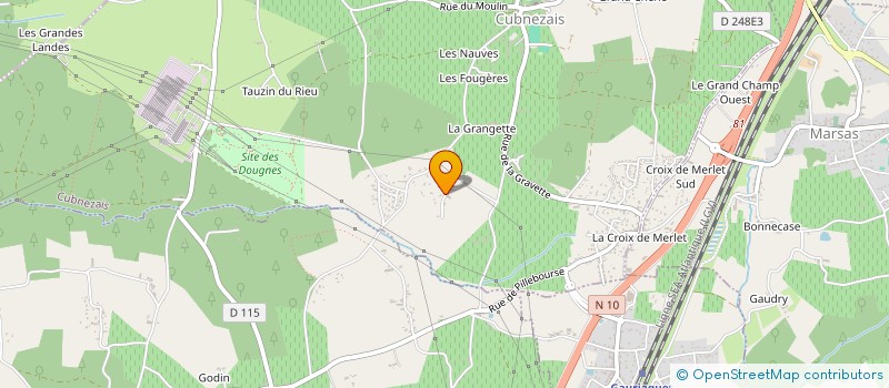 localisation de l'entreprise MONSIEUR FREDERIC JOUBERT  CUBNEZAIS