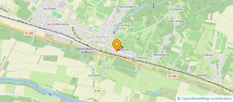 localisation de l'entreprise MONSIEUR FREDERIC JOULIN  SAINT-MARTIN-LE-BEAU