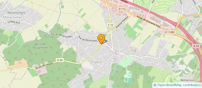 localisation de l'entreprise MONSIEUR FREDERIC JOUVE à ORGEVAL
