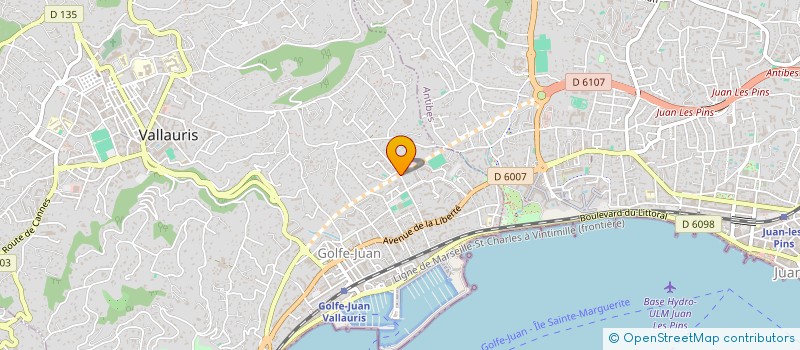 localisation de l'entreprise MONSIEUR FREDERIC JOUVE à VALLAURIS