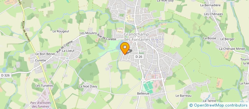 localisation de l'entreprise MONSIEUR FREDERIC JUBAULT  GRANDCHAMP-DES-FONTAINES