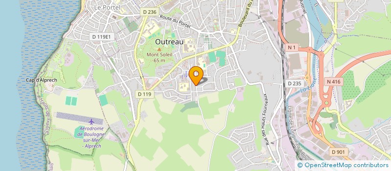 localisation de l'entreprise MONSIEUR FREDERIC JUDAS  BOULOGNE-SUR-MER