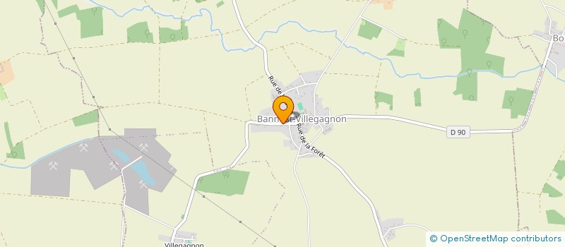 localisation de l'entreprise MONSIEUR FREDERIC JUDET DE LA COMBE  BANNOST-VILLEGAGNON