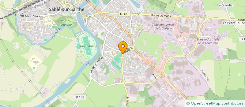 localisation de l'entreprise MONSIEUR FREDERIC JUGNET  SABLE-SUR-SARTHE