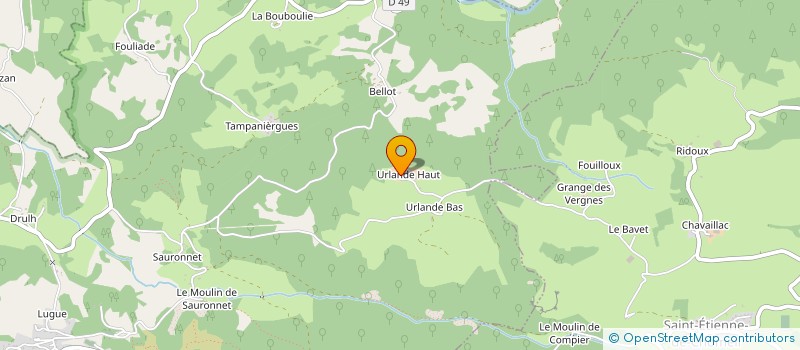 localisation de l'entreprise MONSIEUR FREDERIC JUILLARD à ANTIGNAC
