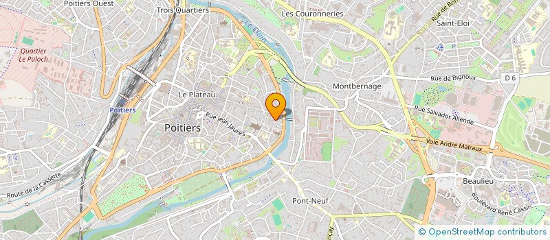 localisation de l'entreprise MONSIEUR FREDERIC JUILLE à POITIERS