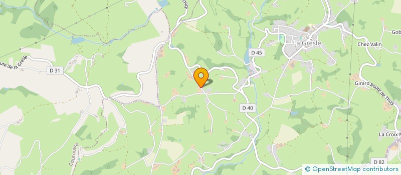 localisation de l'entreprise MONSIEUR FREDERIC JULIAN  LA GRESLE