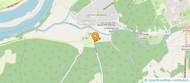 localisation de l'entreprise MONSIEUR FREDERIC JULIEN à CANDE-SUR-BEUVRON