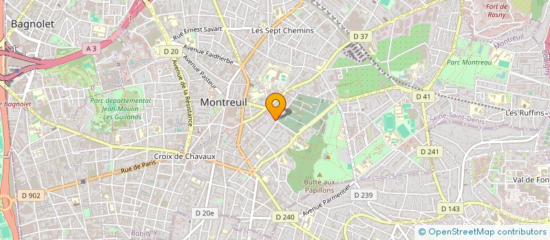 localisation de l'entreprise MONSIEUR FREDERIC JULIEN à MONTREUIL