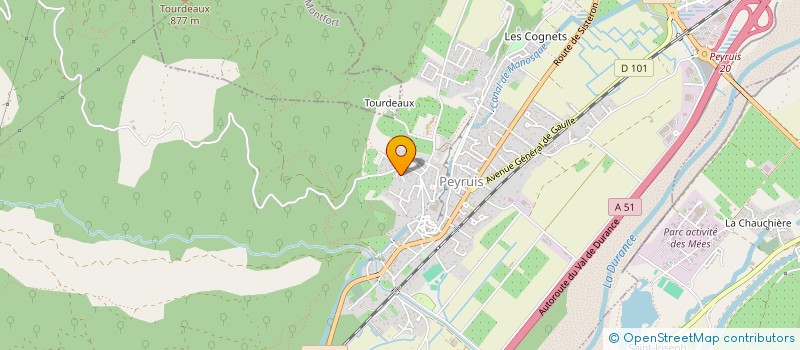 localisation de l'entreprise MONSIEUR FREDERIC JULIEN  PEYRUIS