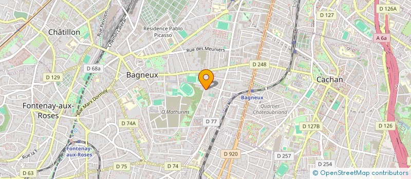 localisation de l'entreprise MONSIEUR FREDERIC JULLY à BAGNEUX