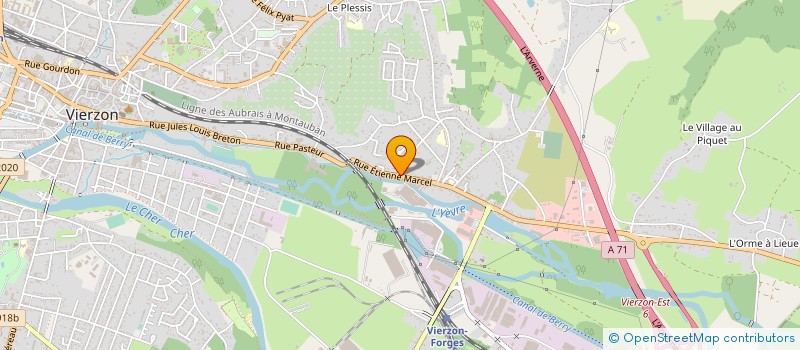 localisation de l'entreprise MONSIEUR FREDERIC JUNGE à VIERZON