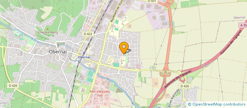 localisation de l'entreprise MONSIEUR FREDERIC KEILMANN  OBERNAI