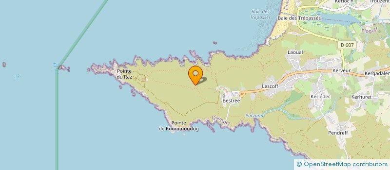 localisation de l'entreprise MONSIEUR FREDERIC KERVRAN  PLOGOFF