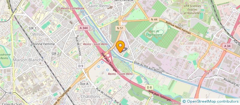 localisation de l'entreprise MONSIEUR FREDERIC KOSC à REIMS