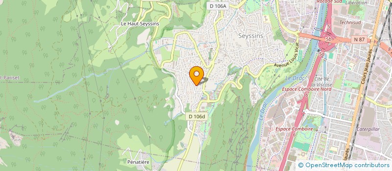 localisation de l'entreprise MONSIEUR FREDERIC KOSTIGUIAN à SEYSSINS