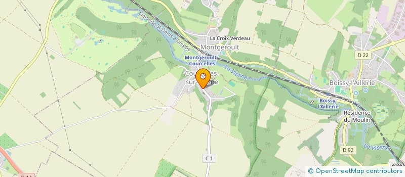 localisation de l'entreprise MONSIEUR FREDERIC KRAWIEC  COURCELLES-SUR-VIOSNE