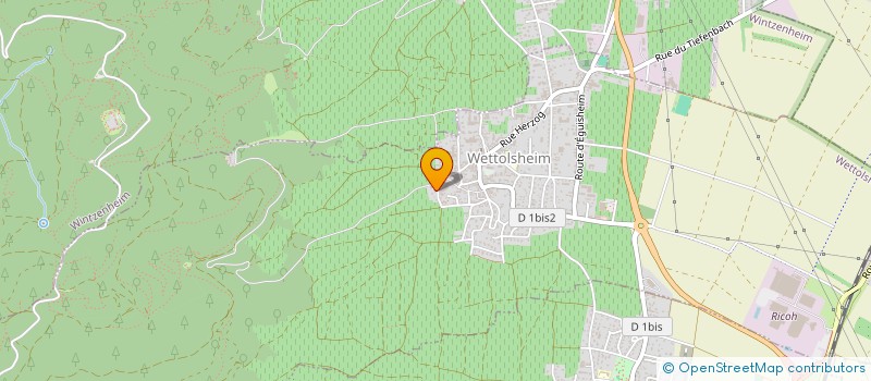 localisation de l'entreprise MONSIEUR FREDERIC KUBLER  WETTOLSHEIM