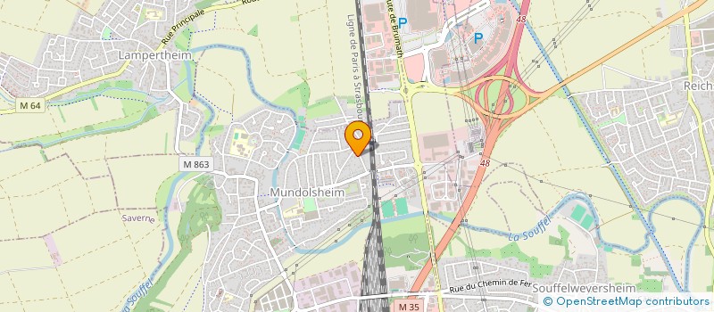 localisation de l'entreprise MONSIEUR FREDERIC KUNTZEL  MUNDOLSHEIM