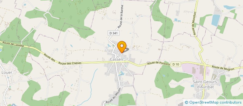 localisation de l'entreprise MONSIEUR FREDERIC LABEDE  CASSEN