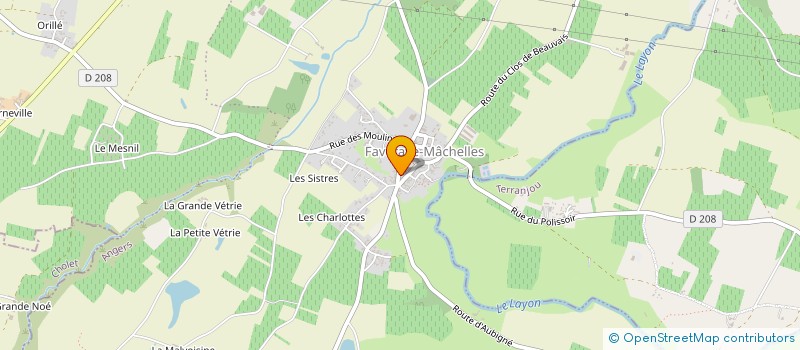 localisation de l'entreprise MONSIEUR FREDERIC LABROUSSE à BELLEVIGNE-EN-LAYON