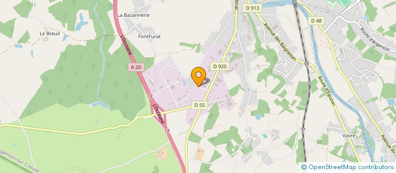 localisation de l'entreprise MONSIEUR FREDERIC LABRUNE à ARGENTON-SUR-CREUSE