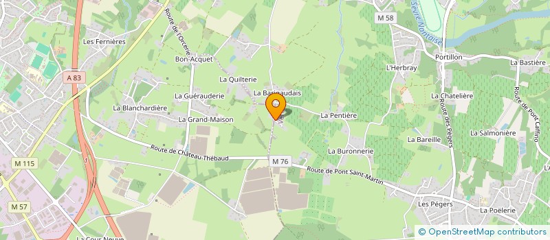 localisation de l'entreprise MONSIEUR FREDERIC LACABANNE à VERTOU