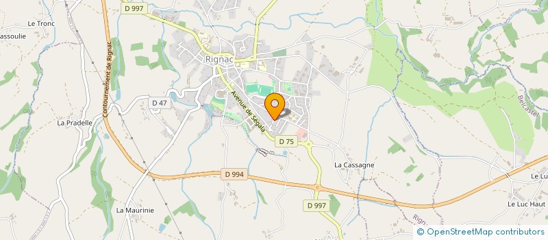 localisation de l'entreprise MONSIEUR FREDERIC LACAZE  GOUTRENS