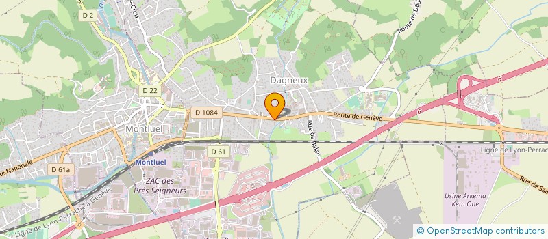localisation de l'entreprise MONSIEUR FREDERIC LACAZE à DAGNEUX