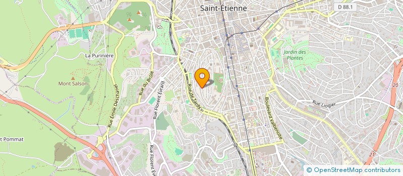 localisation de l'entreprise MONSIEUR FREDERIC LACHAND  SAINT-ETIENNE