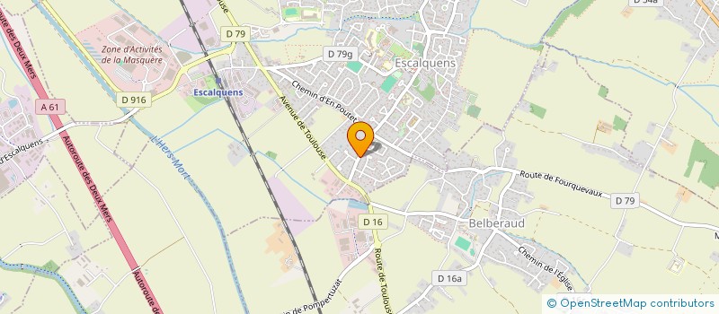 localisation de l'entreprise MONSIEUR FREDERIC LACKO  ESCALQUENS