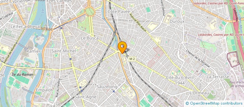 localisation de l'entreprise MONSIEUR FREDERIC LACOMBE  TOULOUSE