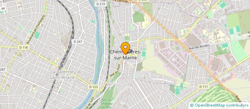 localisation de l'entreprise MONSIEUR FREDERIC LACOMBE à CHENNEVIERES-SUR-MARNE