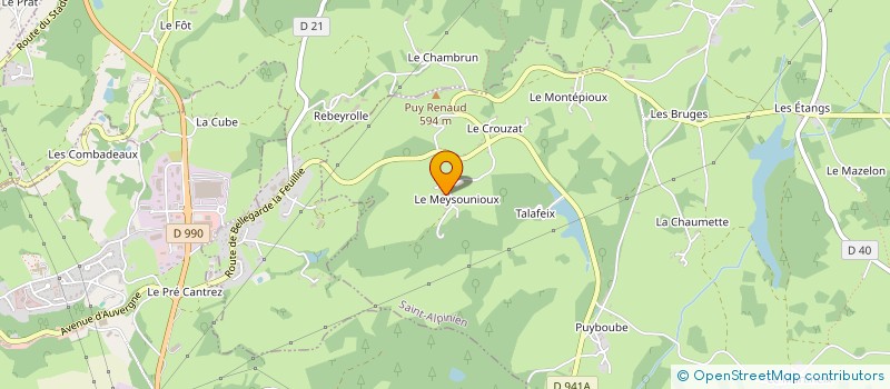 localisation de l'entreprise MONSIEUR FREDERIC LACOMBE à LA CHAUSSADE