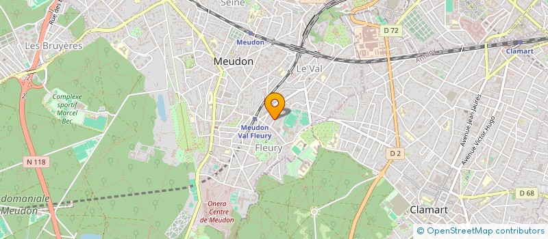 localisation de l'entreprise MONSIEUR FREDERIC LACOMBE à MEUDON