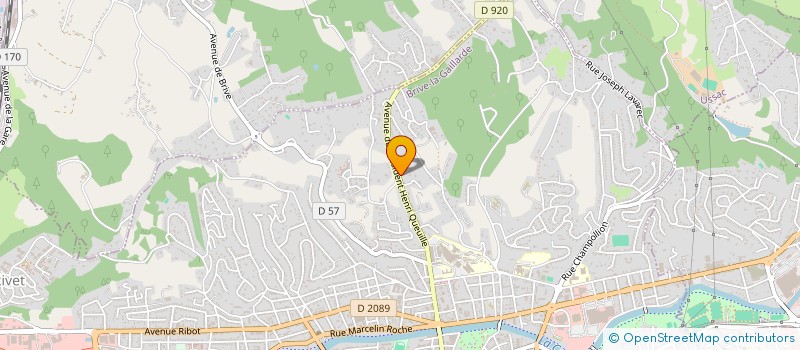 localisation de l'entreprise MONSIEUR FREDERIC LACORRE  BRIVE-LA-GAILLARDE