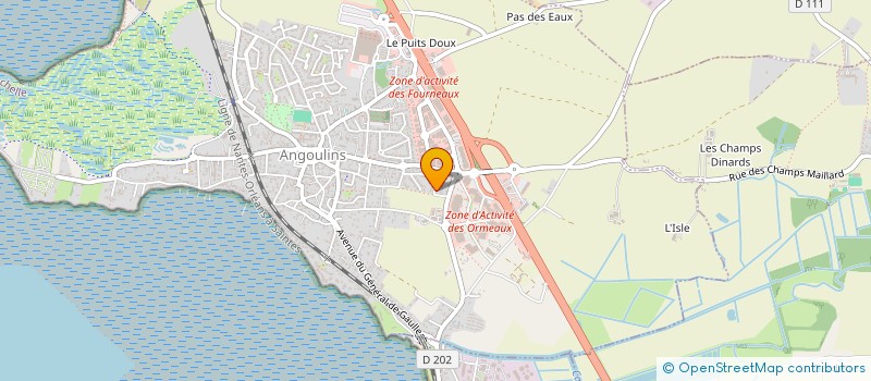 localisation de l'entreprise MONSIEUR FREDERIC LAFARGUE à ANGOULINS
