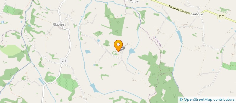 localisation de l'entreprise MONSIEUR FREDERIC LAFFITTE  BLAZIERT