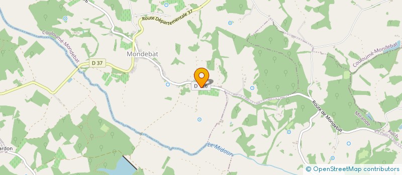 localisation de l'entreprise MONSIEUR FREDERIC LAFFORGUE  COULOUME-MONDEBAT