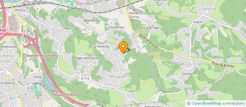 localisation de l'entreprise MONSIEUR FREDERIC LAFON  MOUGUERRE