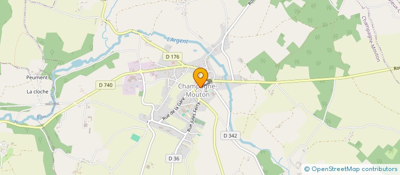 localisation de l'entreprise MONSIEUR FREDERIC LAFONT  CHAMPAGNE-MOUTON