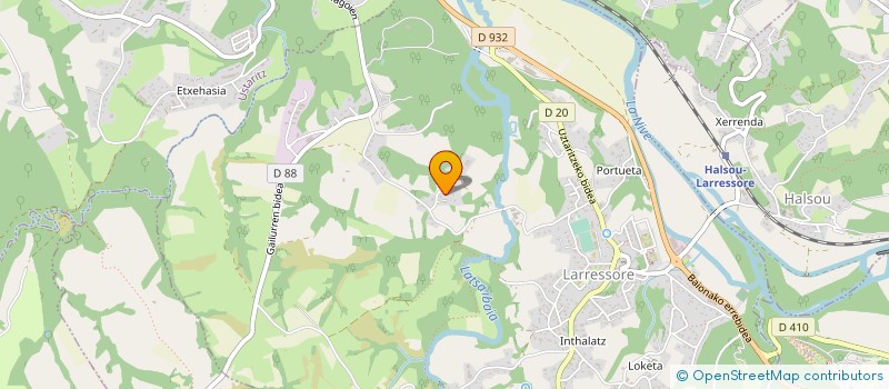 localisation de l'entreprise MONSIEUR FREDERIC LAGURGUE à USTARITZ