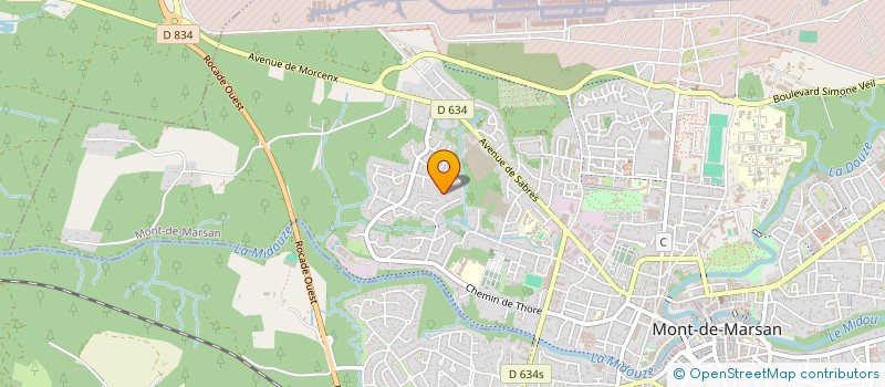 localisation de l'entreprise MONSIEUR FREDERIC LAILHEUGUE  MONT-DE-MARSAN