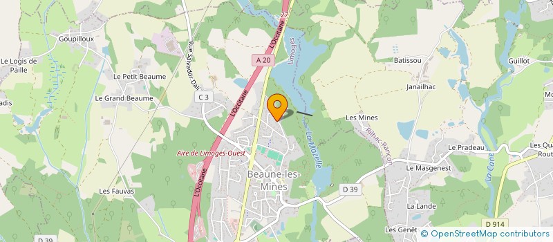 localisation de l'entreprise MONSIEUR FREDERIC LAINE à LIMOGES