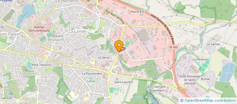 localisation de l'entreprise MONSIEUR FREDERIC LAIR à VANNES