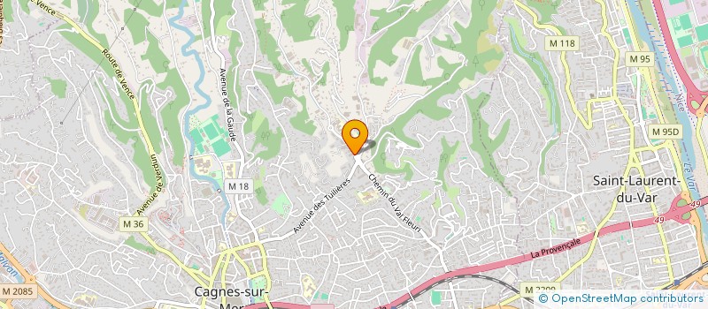localisation de l'entreprise MONSIEUR FREDERIC LALOUETTE  CAGNES-SUR-MER