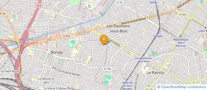 localisation de l'entreprise MONSIEUR FREDERIC LALOUM  LES PAVILLONS-SOUS-BOIS