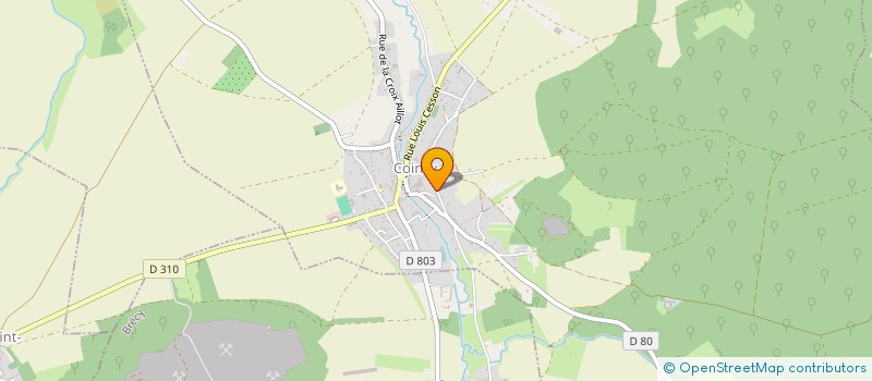 localisation de l'entreprise MONSIEUR FREDERIC LALU  COINCY