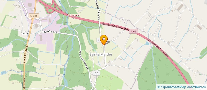 localisation de l'entreprise MONSIEUR FREDERIC LAMAGNERE  SAINTE-MARTHE