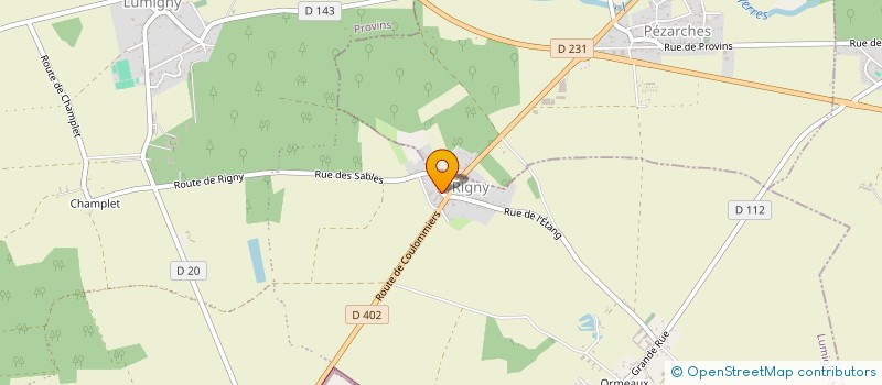 localisation de l'entreprise MONSIEUR FREDERIC LAMANDE à LUMIGNY-NESLES-ORMEAUX